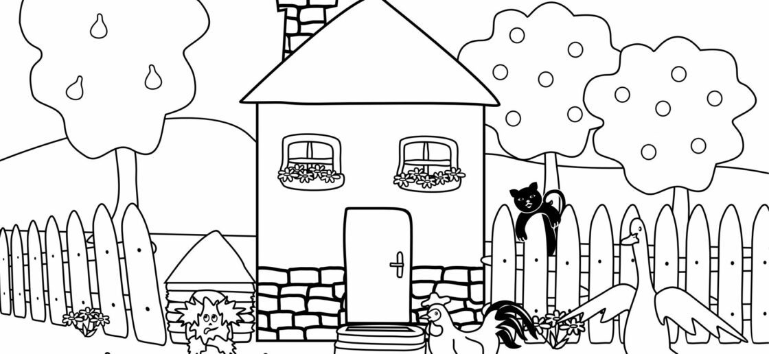 Une ferme à colorier selon les envies de votre petit !
