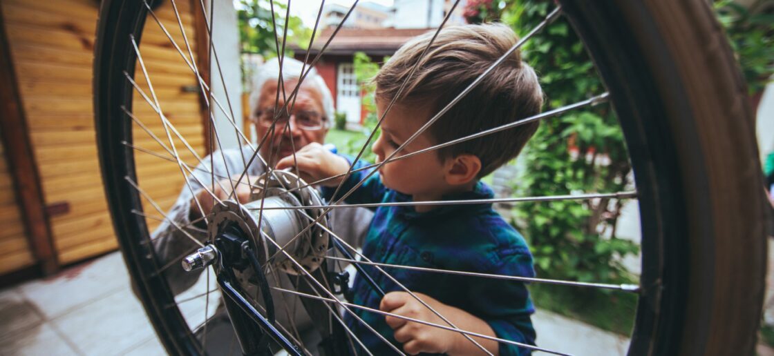 Apprenons les parties du vélo…
