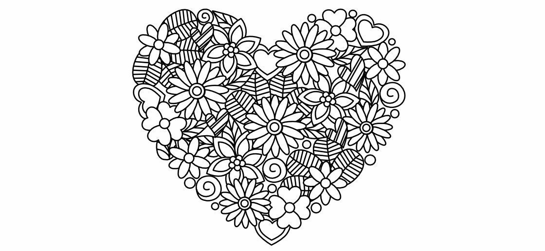 Sortez les couleurs pour raviver ce mandala coeur !
