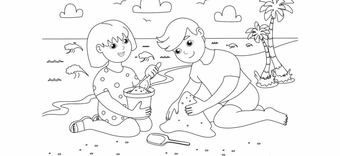 À vos couleurs pour donner du peps à ce coloriage aux airs de vacances !
