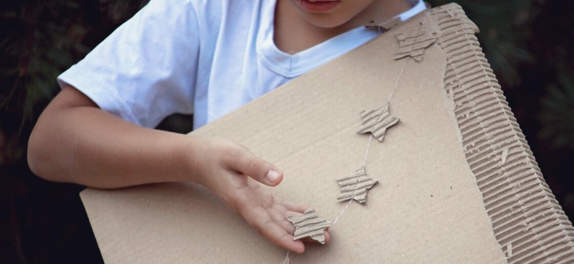 Green Challenge : réutilisez du carton pour créer de jolies guirlandes !
