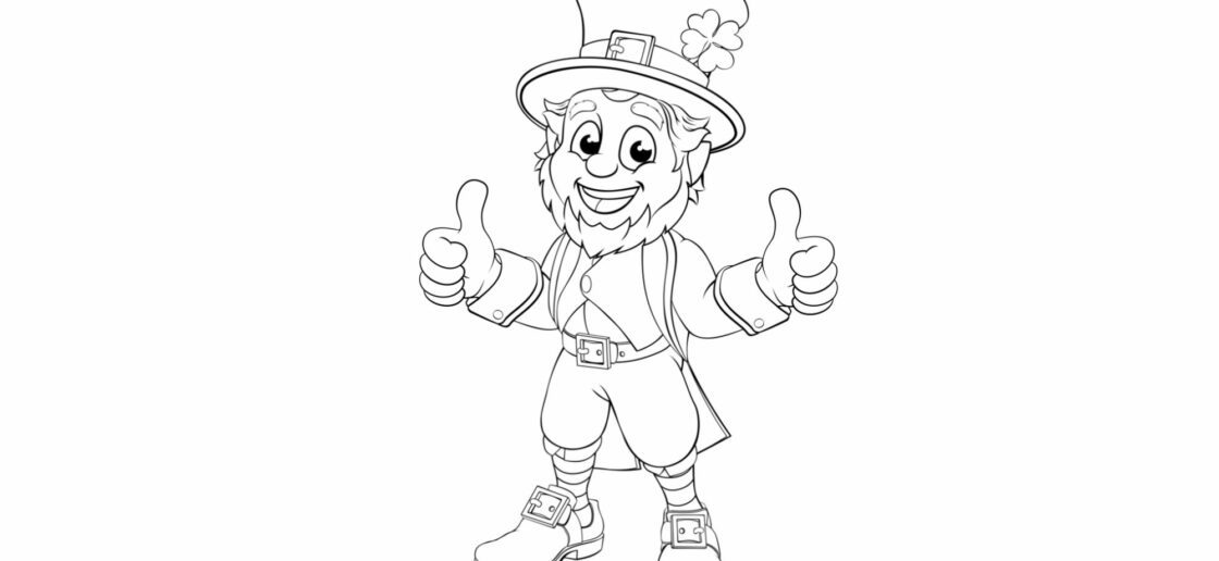 Un coloriage leprechaun pour fêter la Saint-Patrick !
