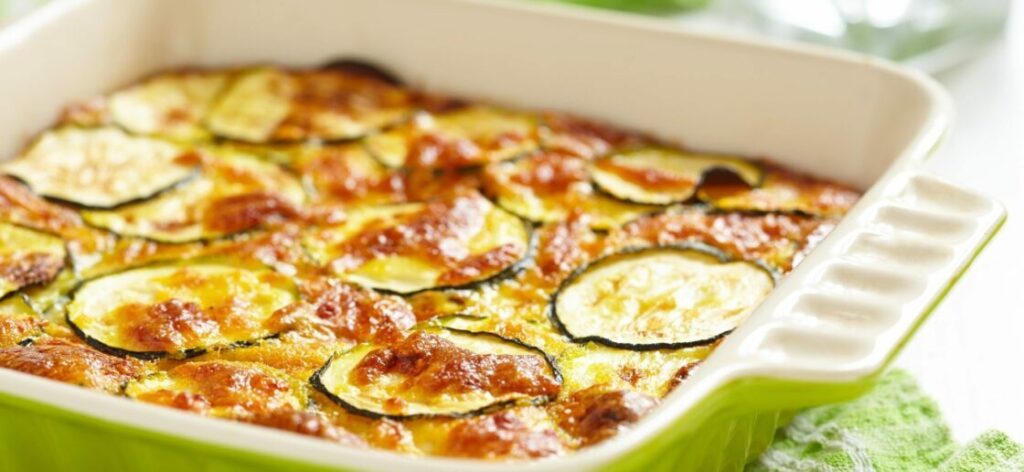 Gratin de pâtes aux courgettes et au fromage Kiri®