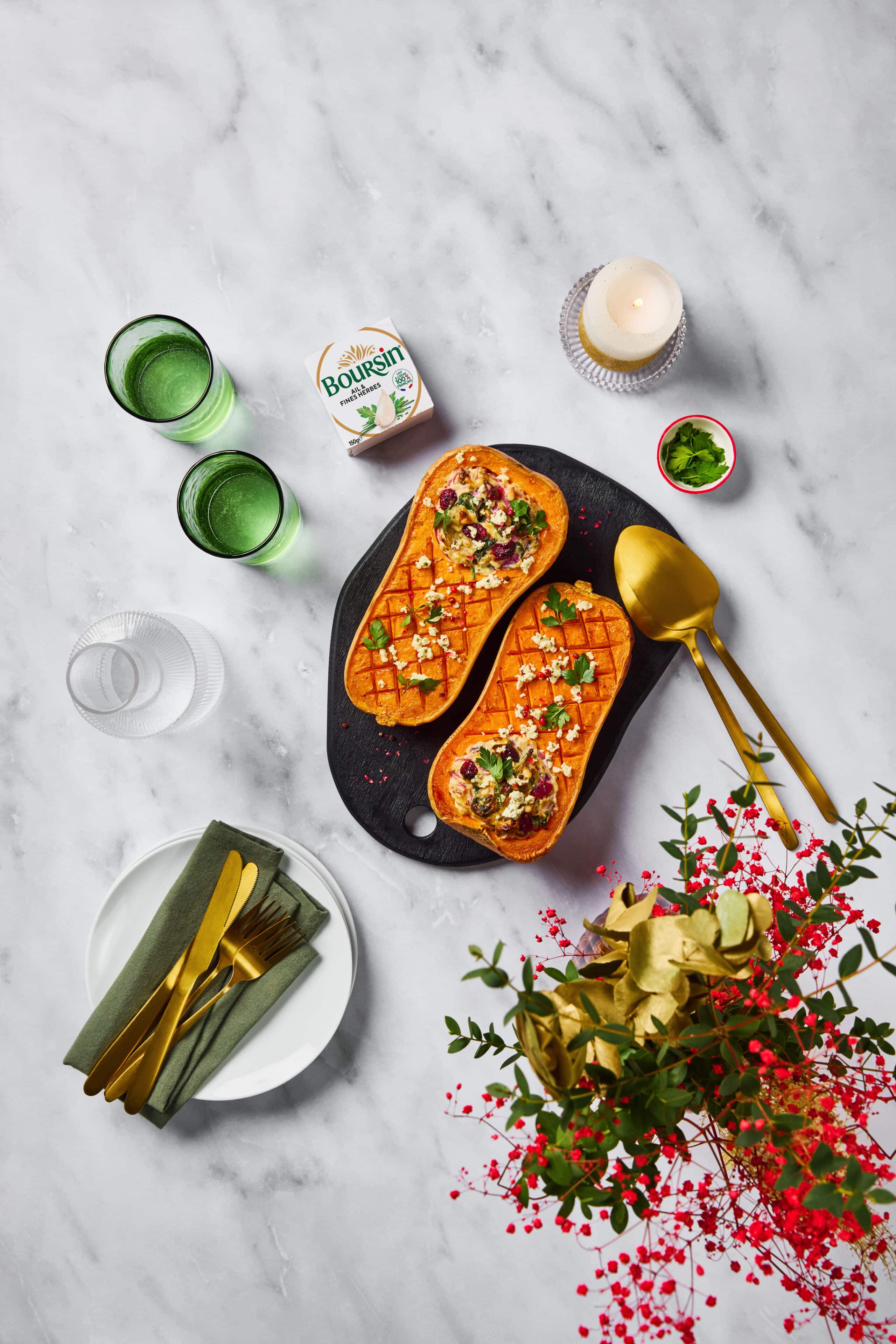 Butternut farci au Boursin® - Ribambel