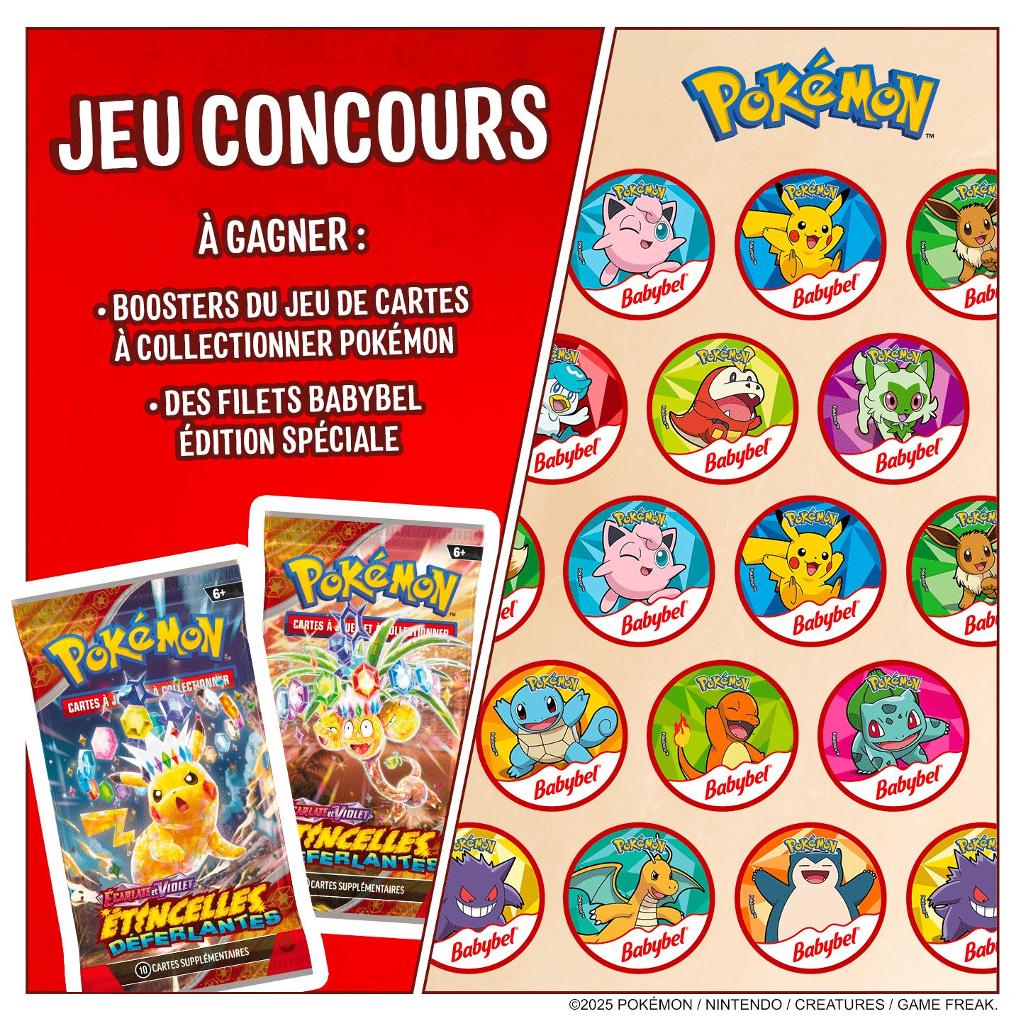 JEU CONCOURS BABYBEL® ÉDITION SPÉCIALE POKÉMON