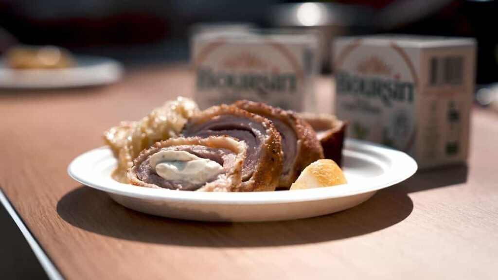Côte de veau Saint Esprit fourrée au Boursin® & Croustillant de pommes de terre au Boursin®