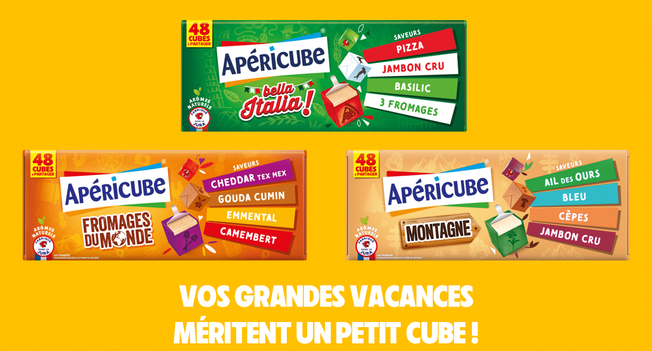 APÉRICUBE®, VOTRE TICKET POUR UNE ÉVASION GOURMANDE CET ÉTÉ !