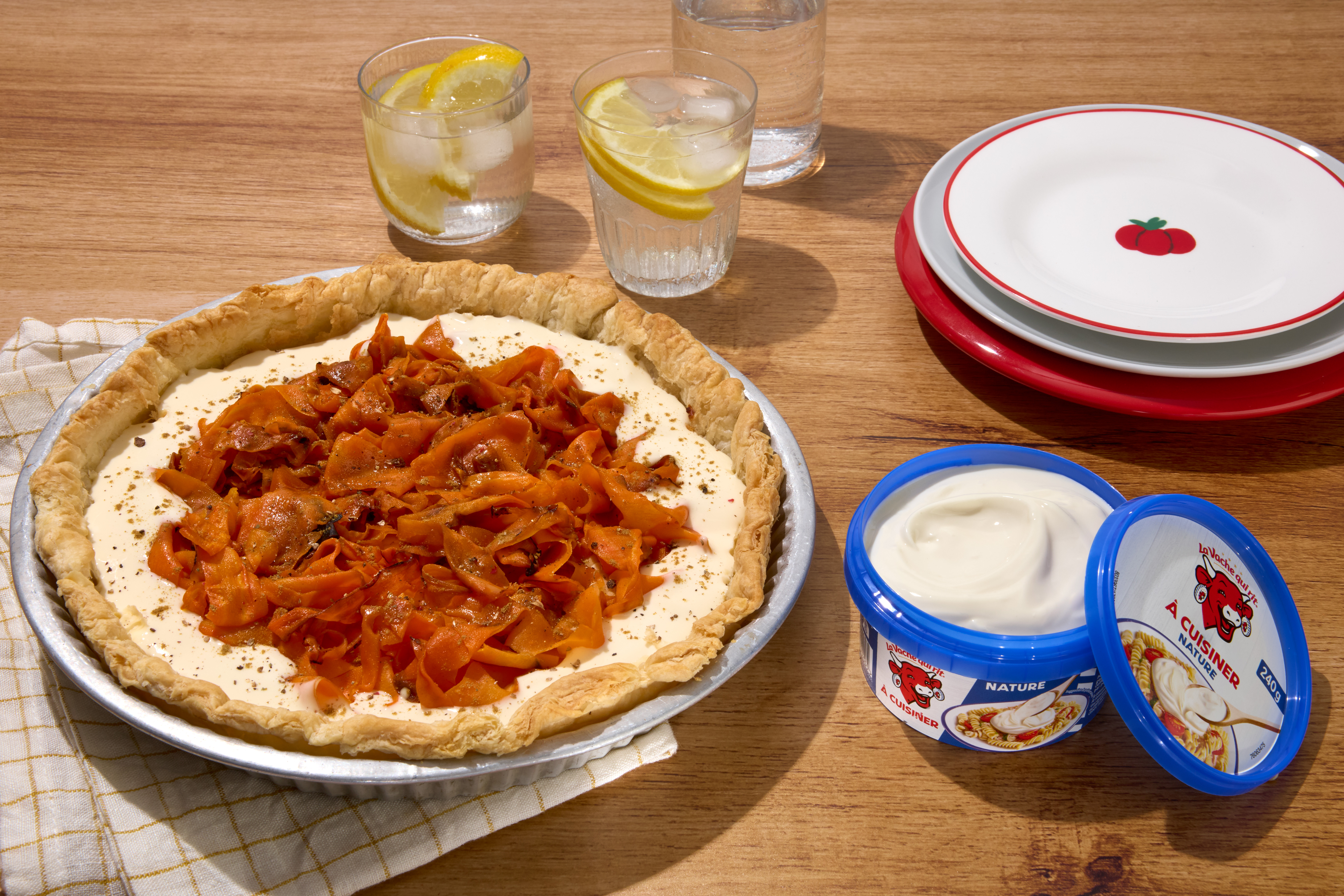 TARTE AUX CAROTTES ET À LA VACHE QUI RIT À CUISINER NATURE ® - Ribambel