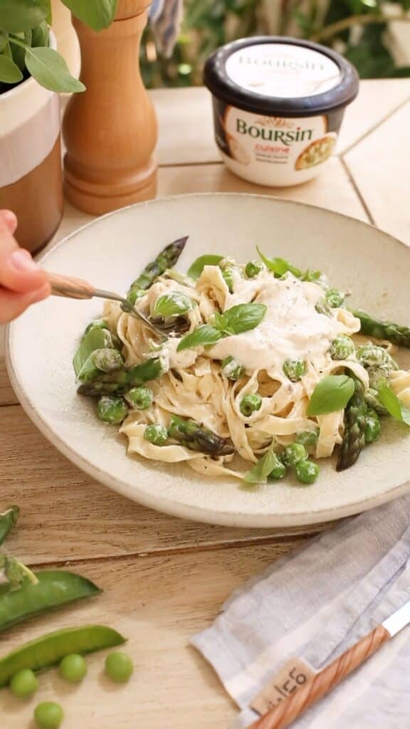 Tagliatelles au Boursin® Cuisine aromatisé saveur Truffe et légumes de saison