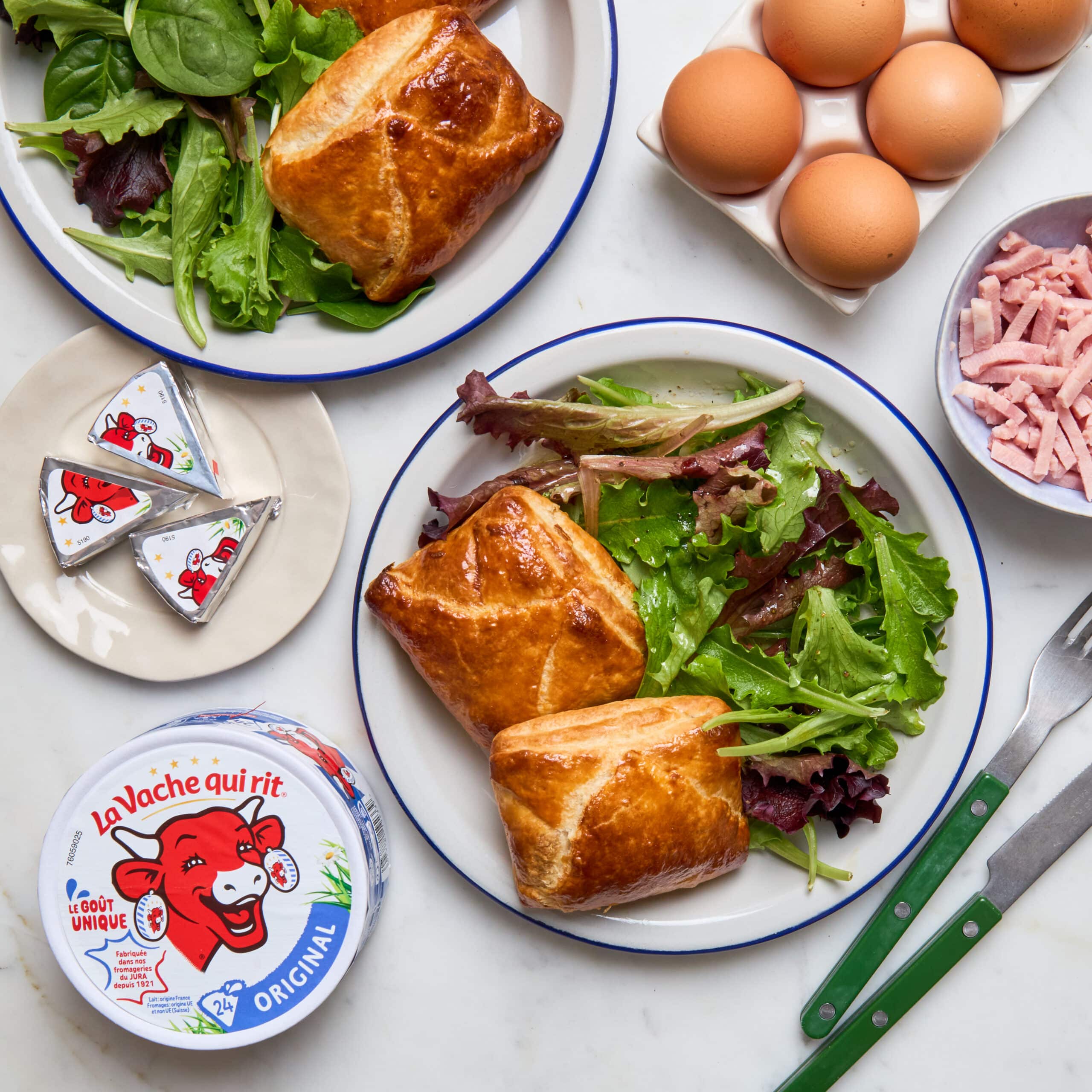 Feuilletés jambon & La Vache qui rit ® - Ribambel