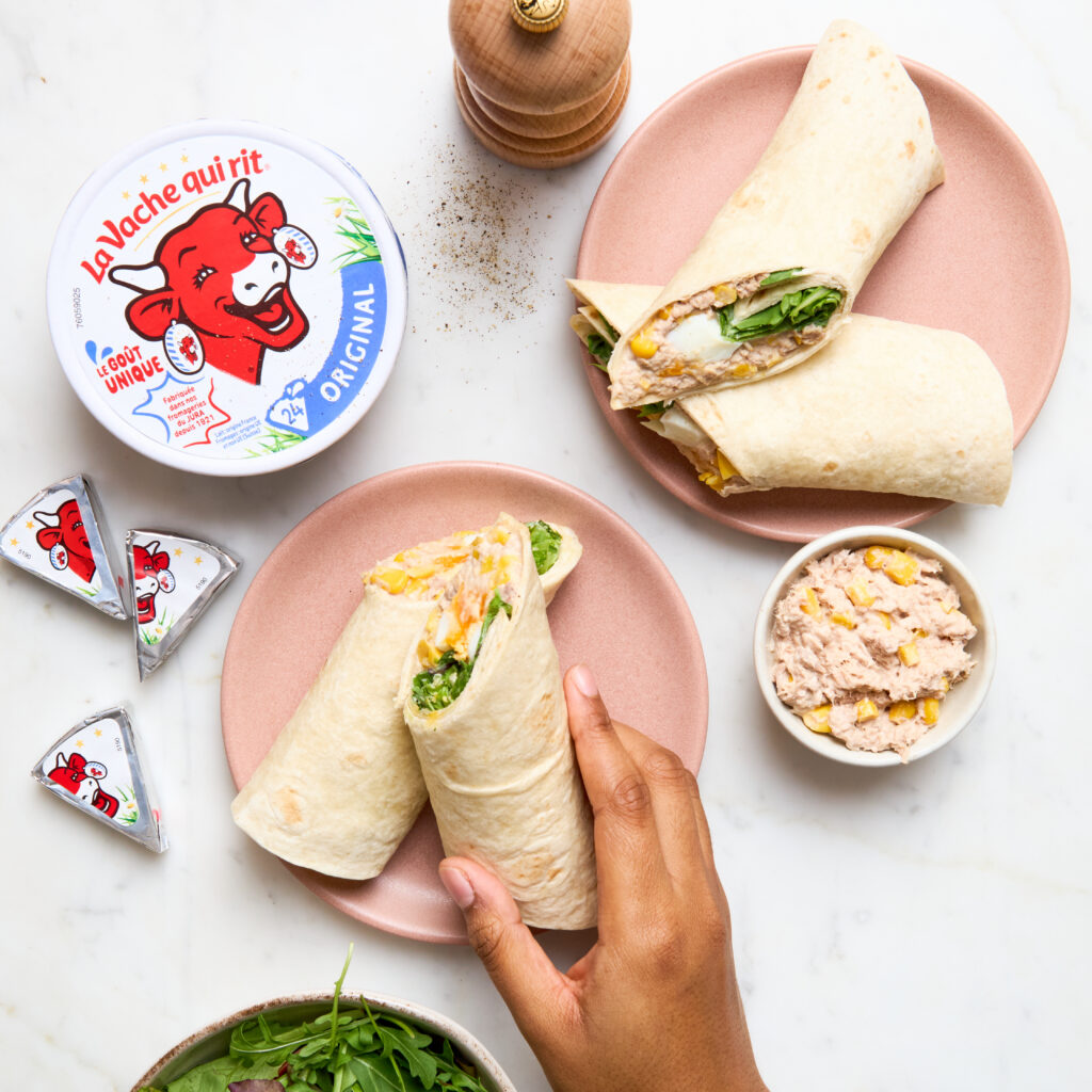 Wrap au thon, maïs & La Vache Qui Rit ®