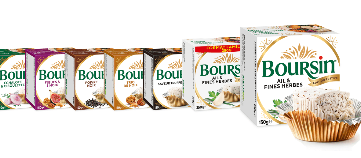 Boursin® se pare d&rsquo;or pour les fêtes !
